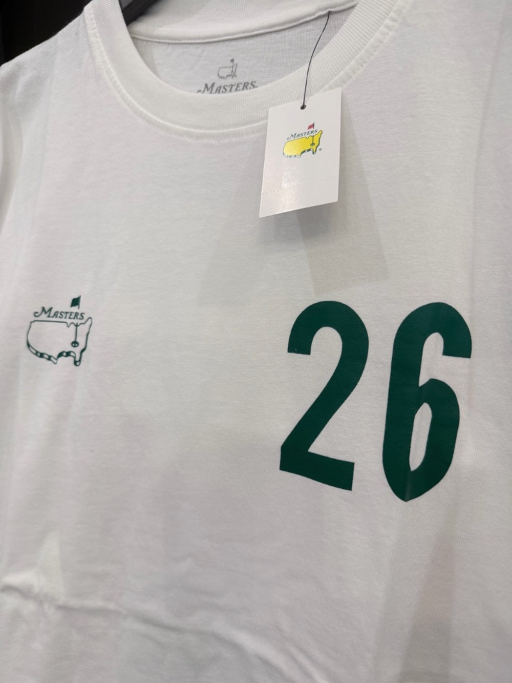 2026 Masters Caddie Tee with Green '26' and Masters Logo - Picture 3 of 5